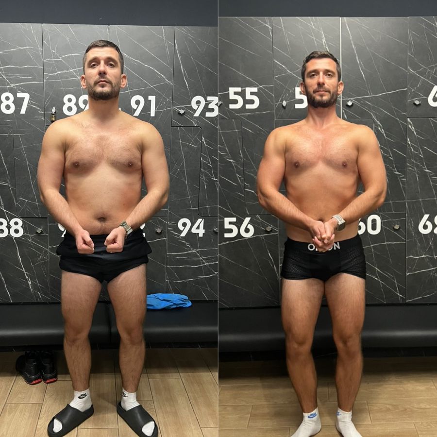 Transformare client, înainte și după