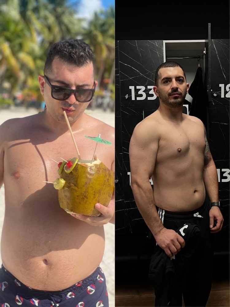 Transformare client, înainte și după